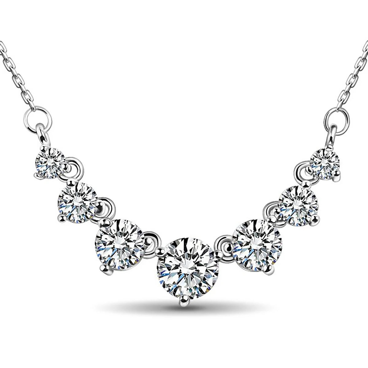 Colar Feminino de Luxo Pedra Moissanite