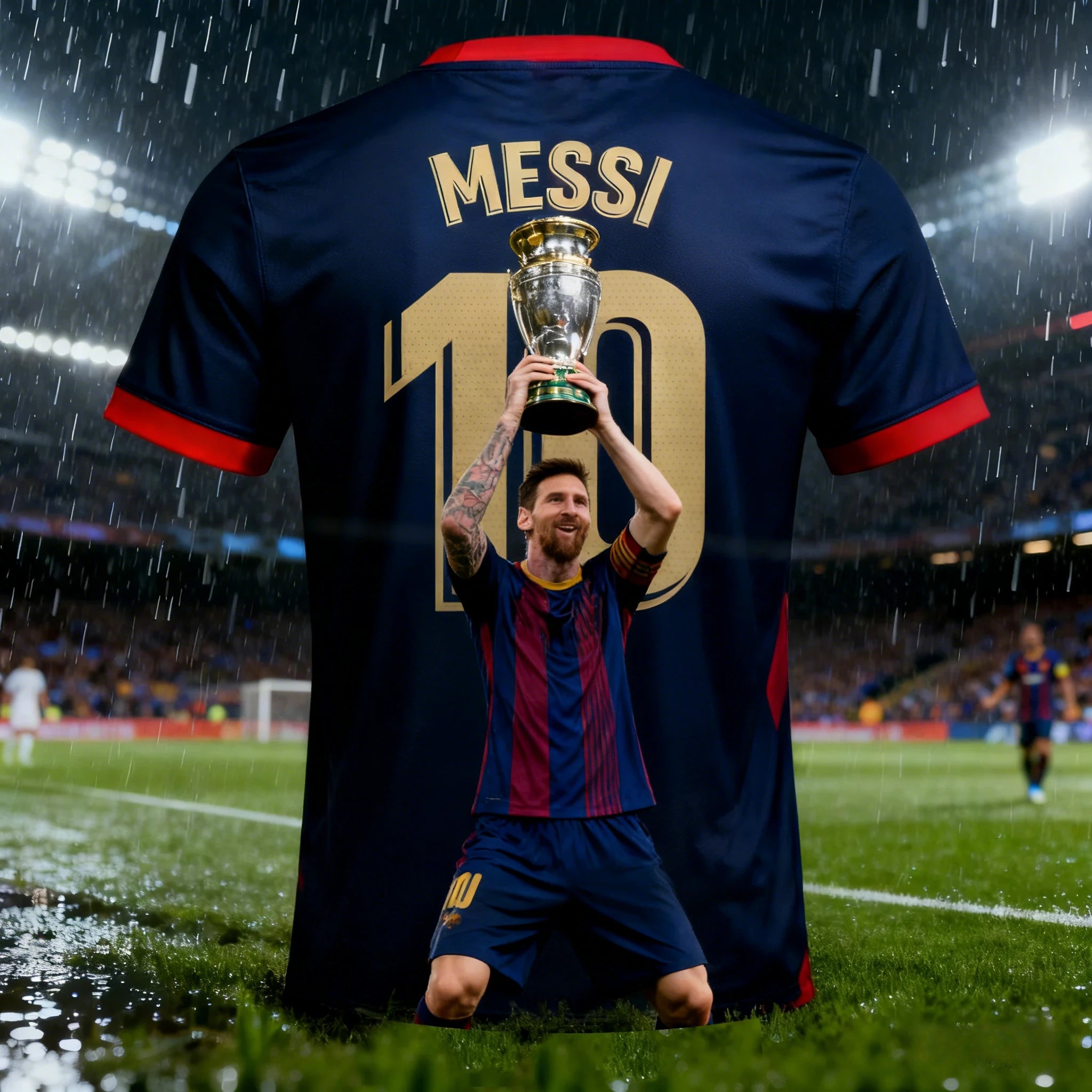 Camisa Masculina Esportiva T-Shirt Astro do Futebol Messi