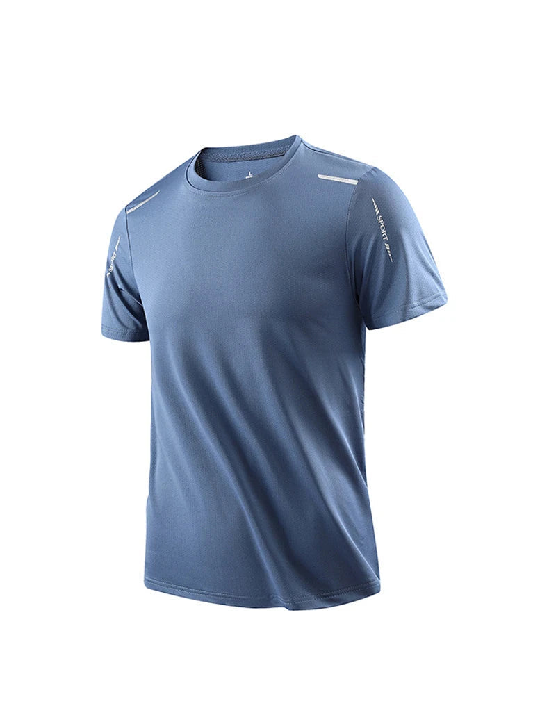 Camisa Masculina Fitness De Secagem Rápida Respirável