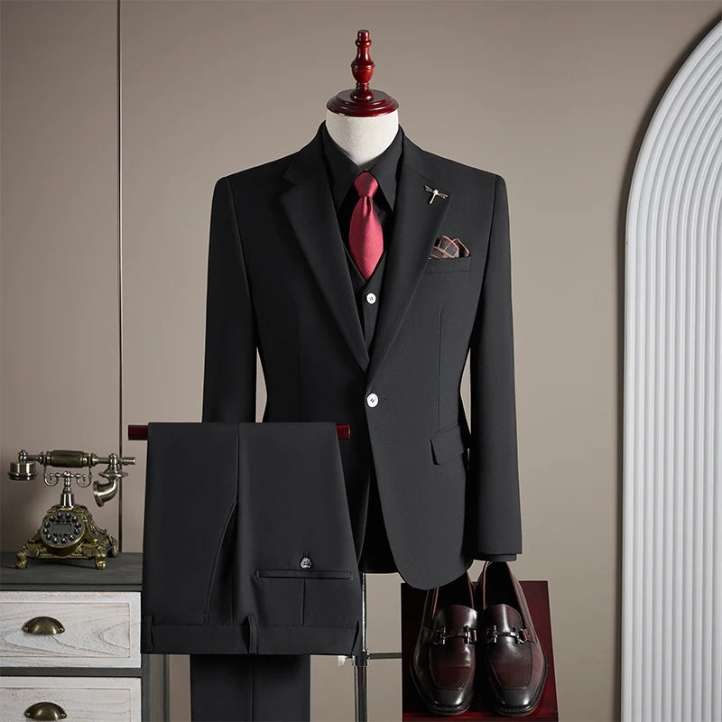 Terno Masculino de Luxo Plus Size 1 Botão