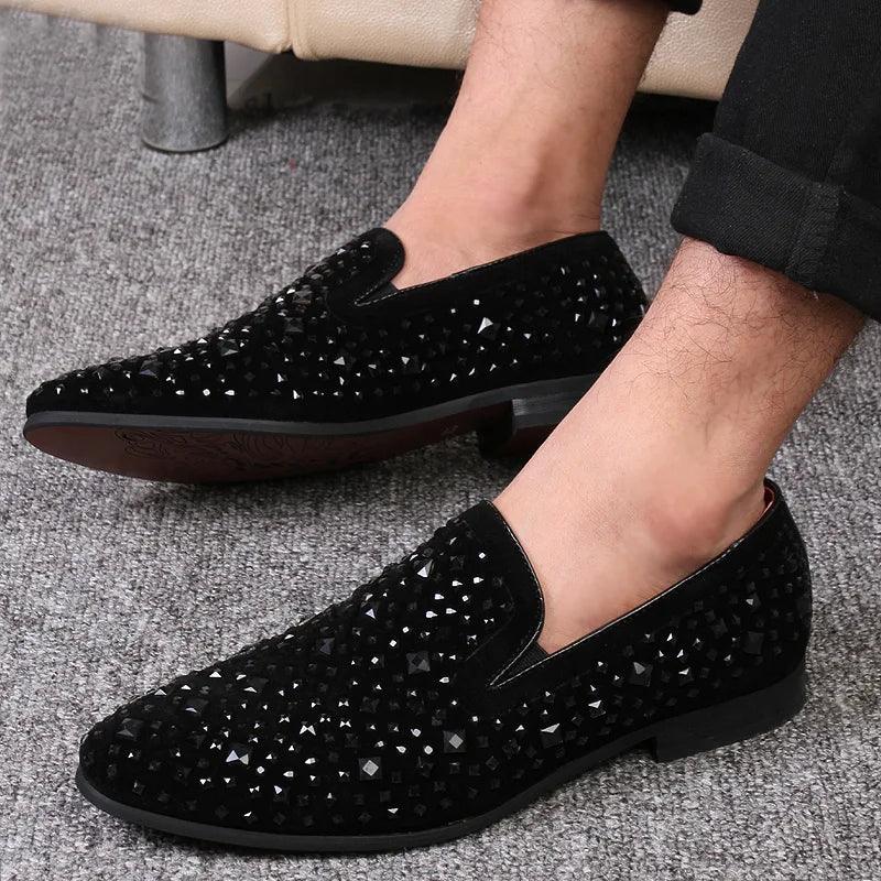 Mocassim Masculino Orion com Lantejoulas