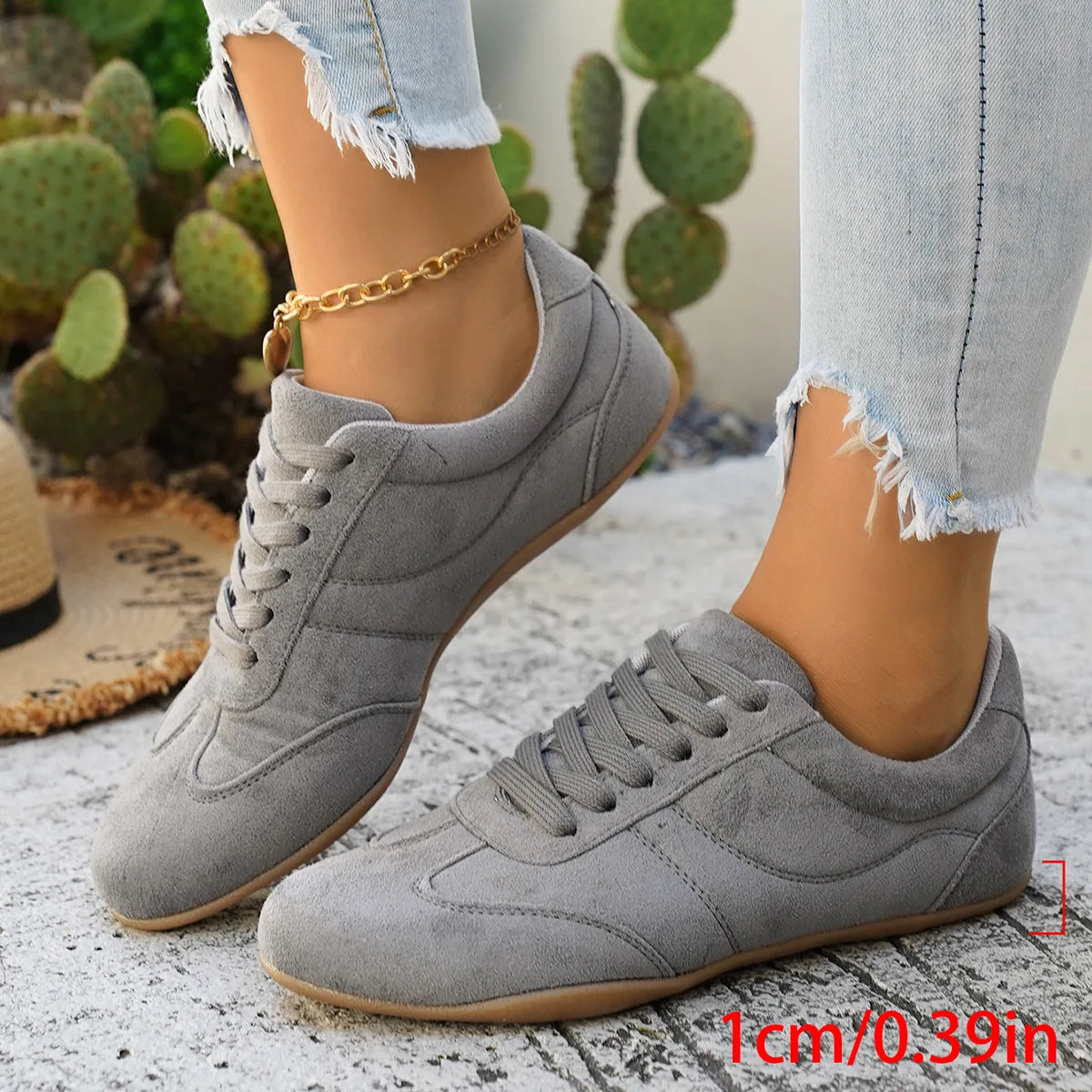 Tênis Feminino Casual Confortável Antiderrapante Durável Solado Plano