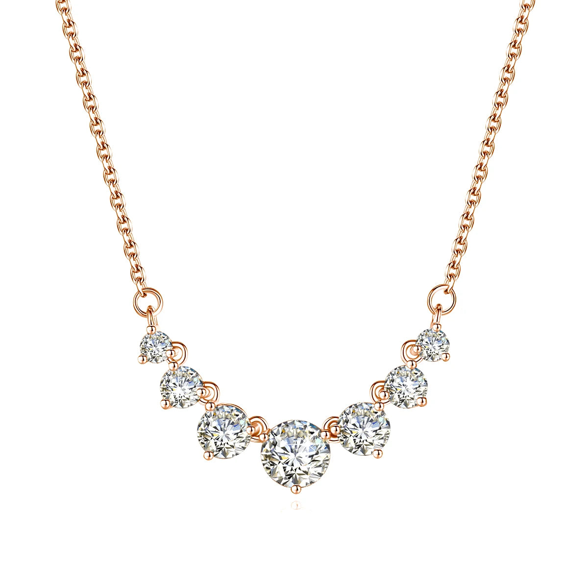 Colar Feminino de Luxo Pedra Moissanite