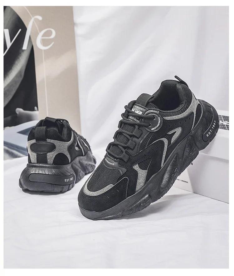 Tênis Masculino Casual Sola Grossa Antiderrapante