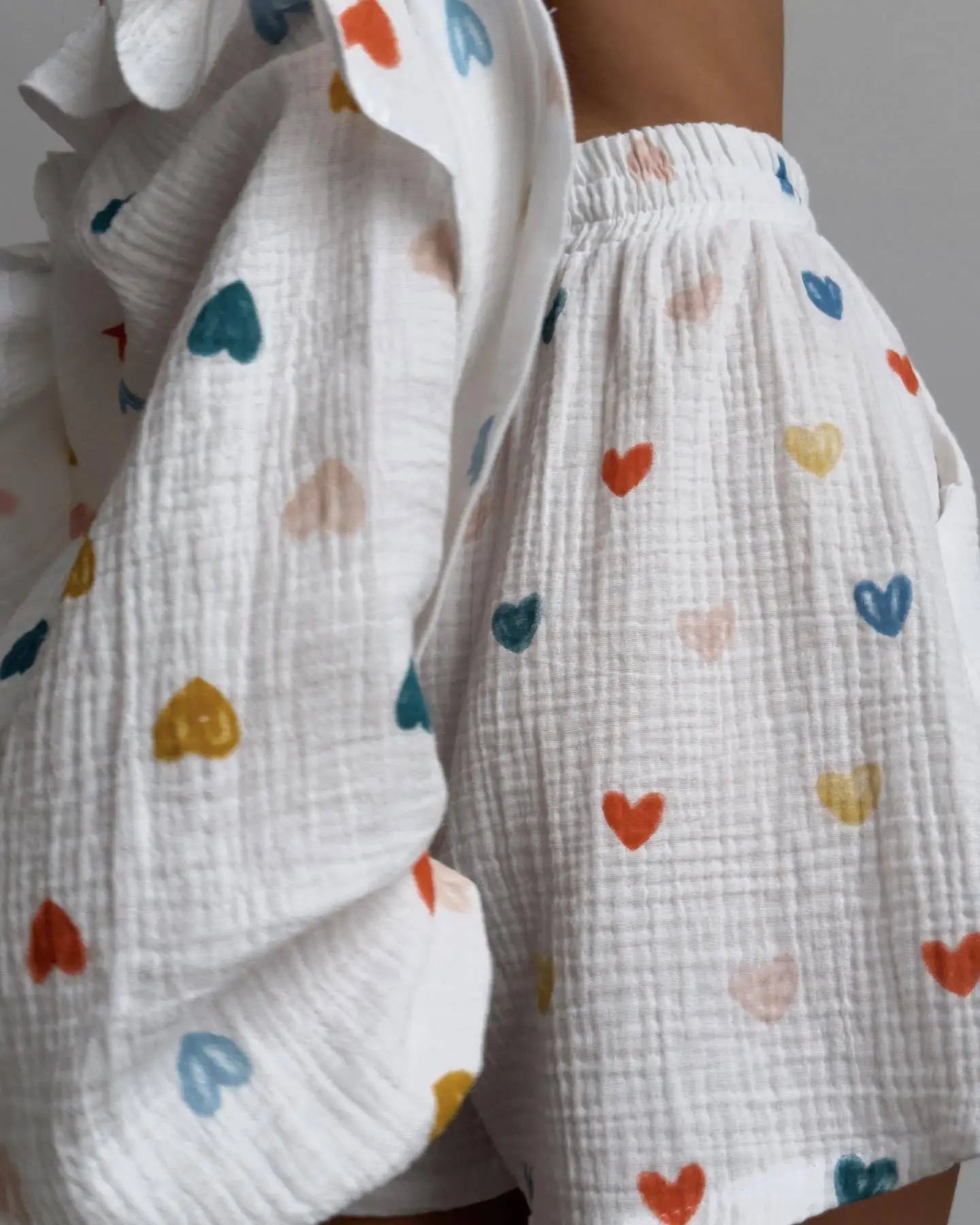 Conjunto Feminino Short e Camisa Bianca