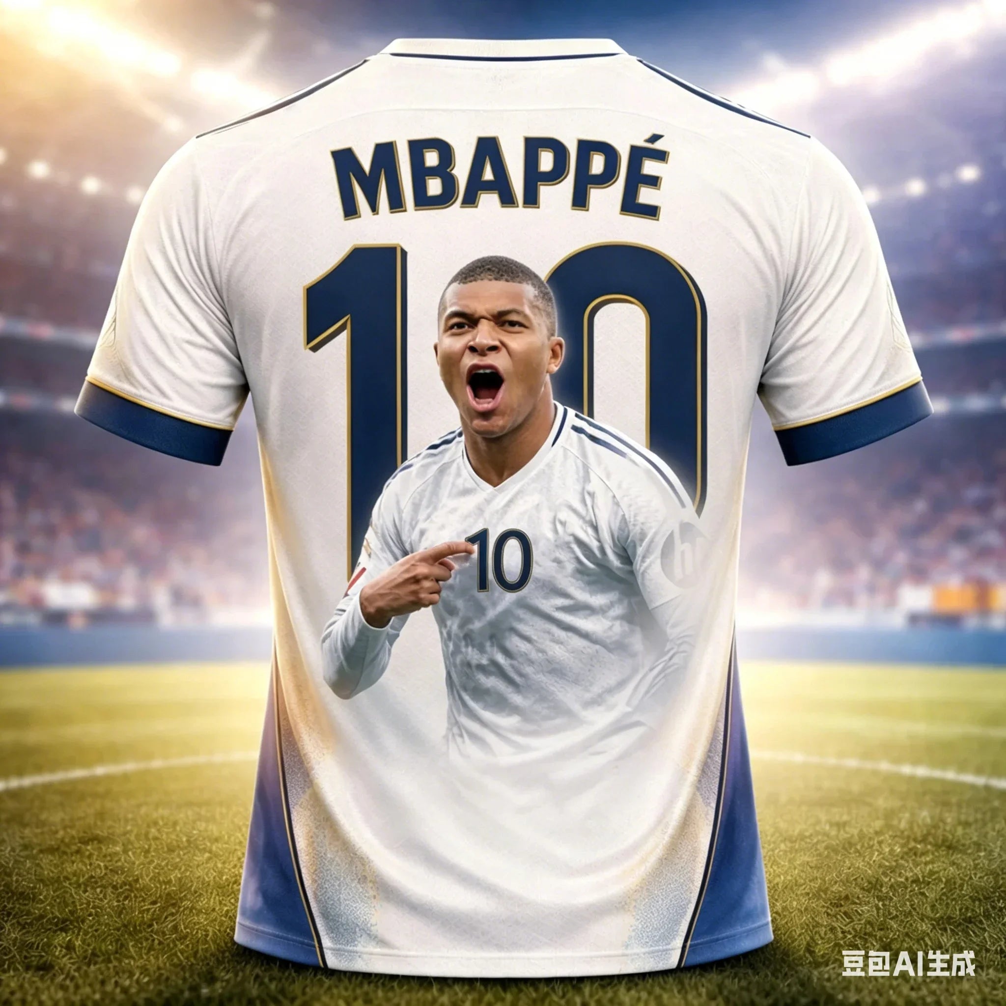 Camisa Masculina Sportwear com Estampa 3d Superestrela Mbappé