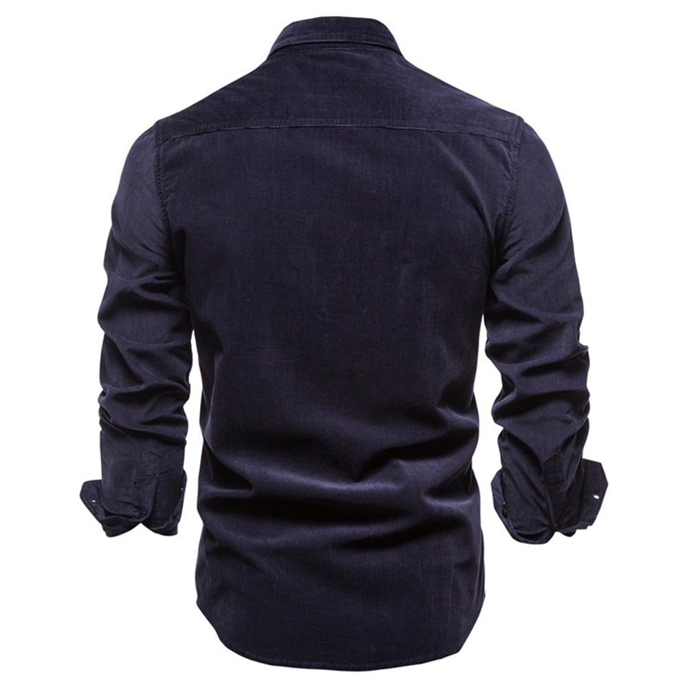 Camisa Masculina Casual Manga Comprida Londres