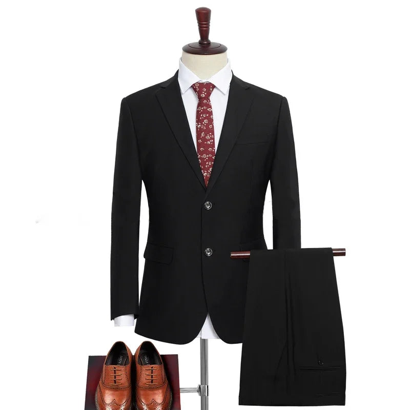 Terno Masculino Clássico Plus Size - Blazer e Calça