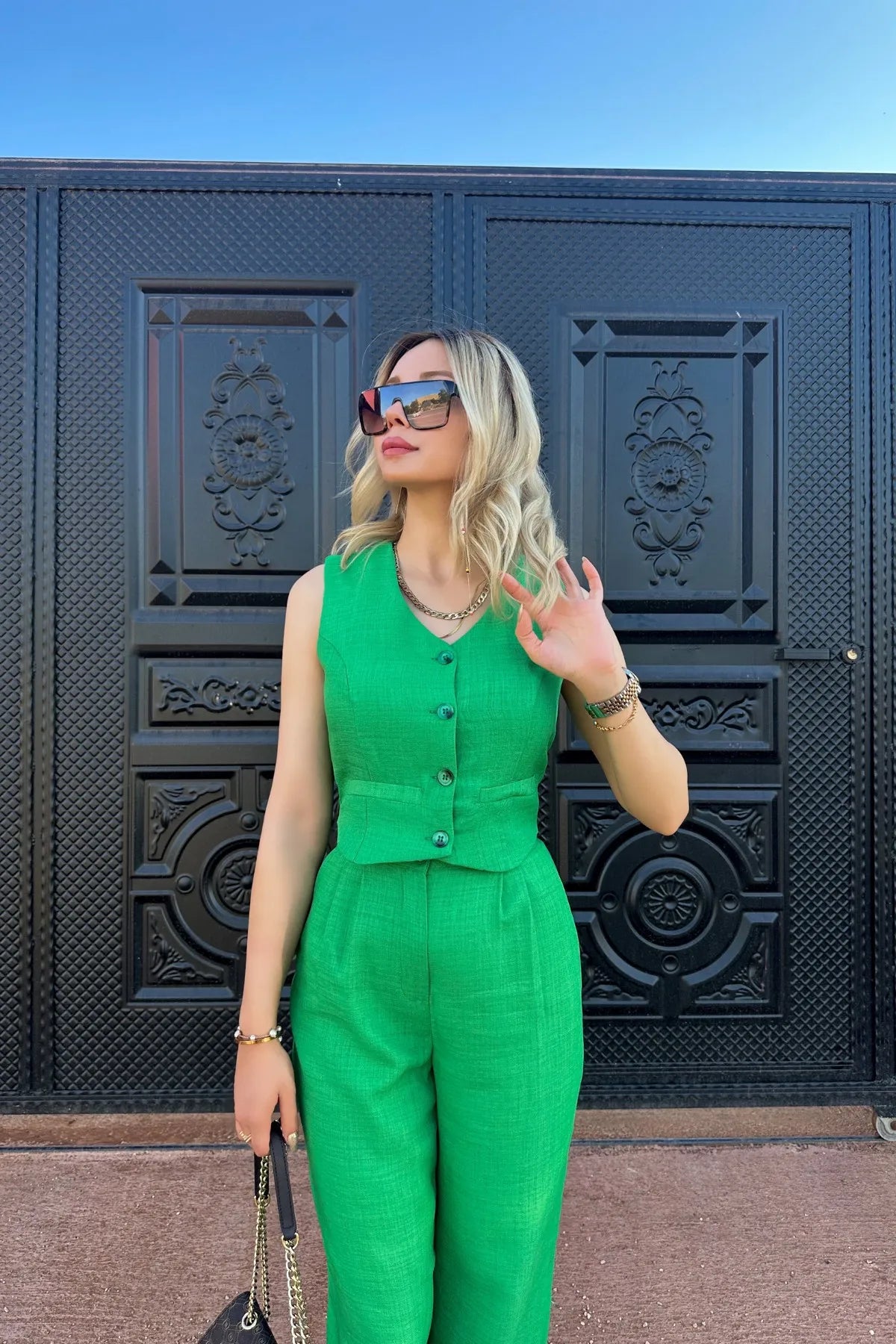 Conjunto Feminino Calça e Blusa Marise