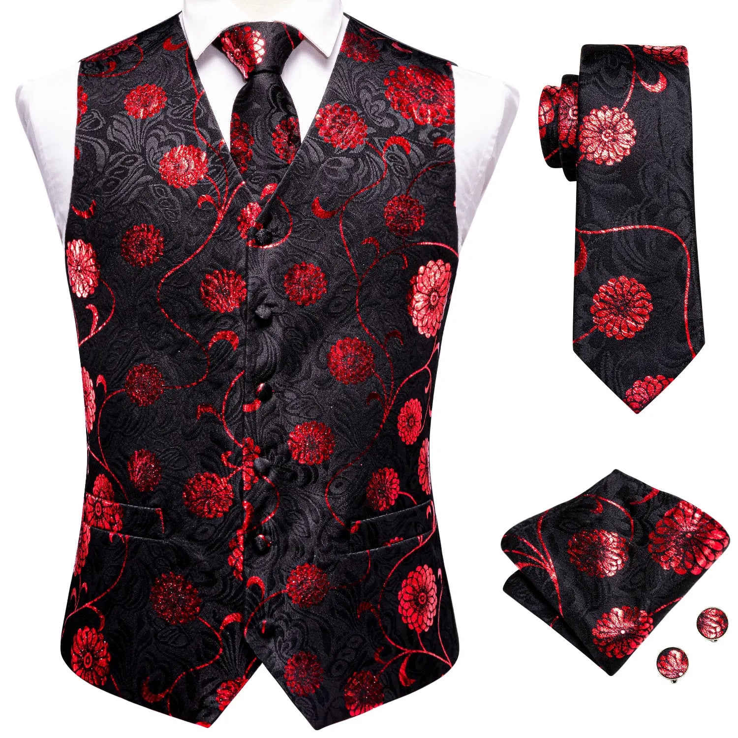 Kit Masculino com Colete, Gravata e Acessórios Imperium™