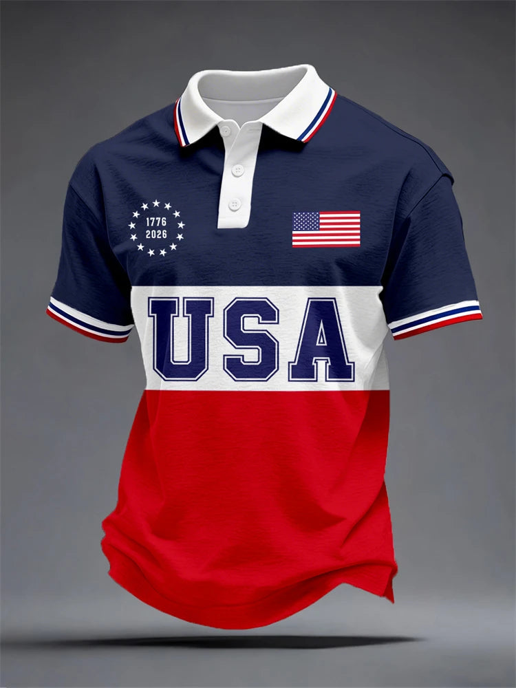 Camisa Polo Masculina Estampada Estandor