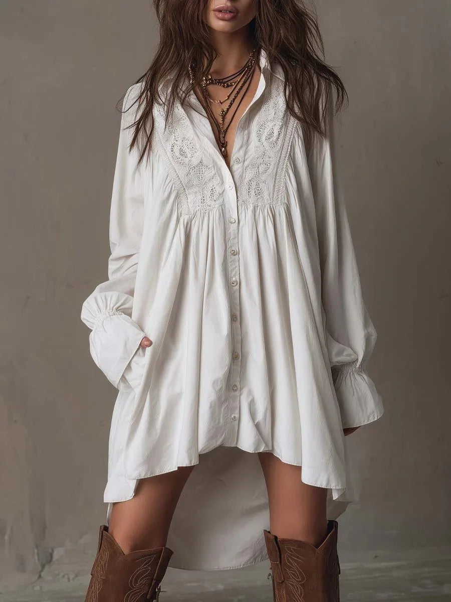 Vestido Feminino Mangas de Sino by Loja Bruna Modas