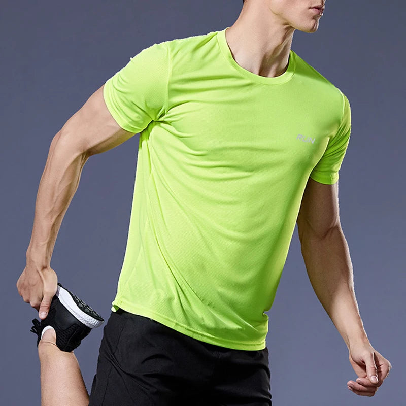 Camisa Masculina Esportiva de Compressão Secagem Rápida