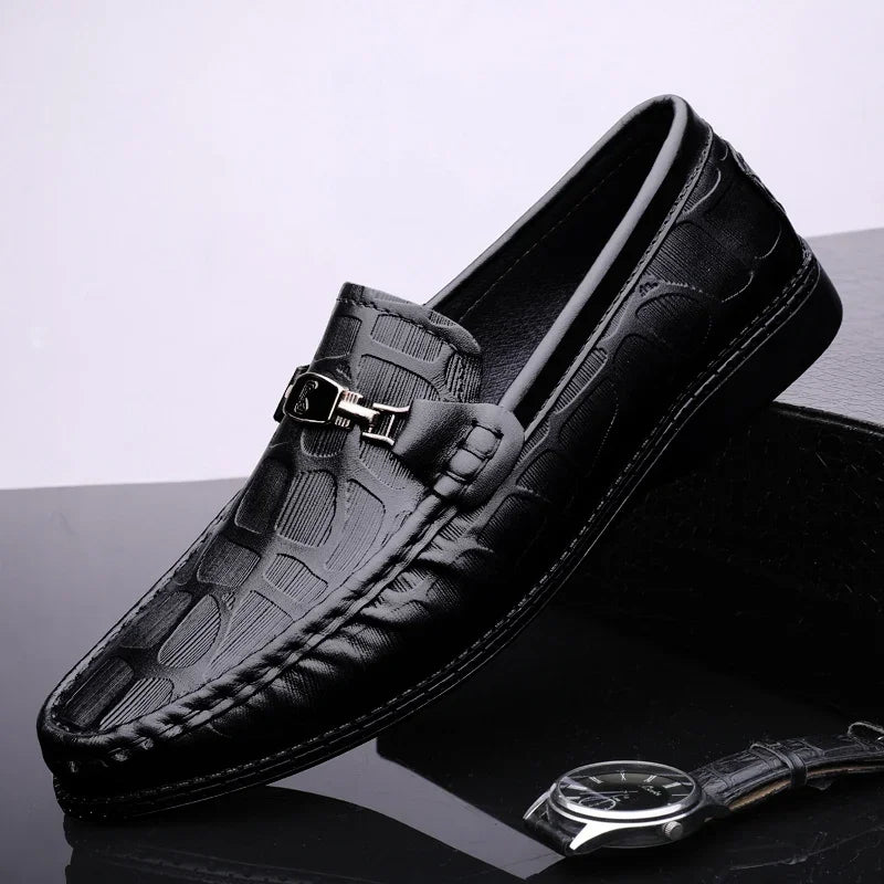 Mocassim Masculino Casual Lorenzo em Couro