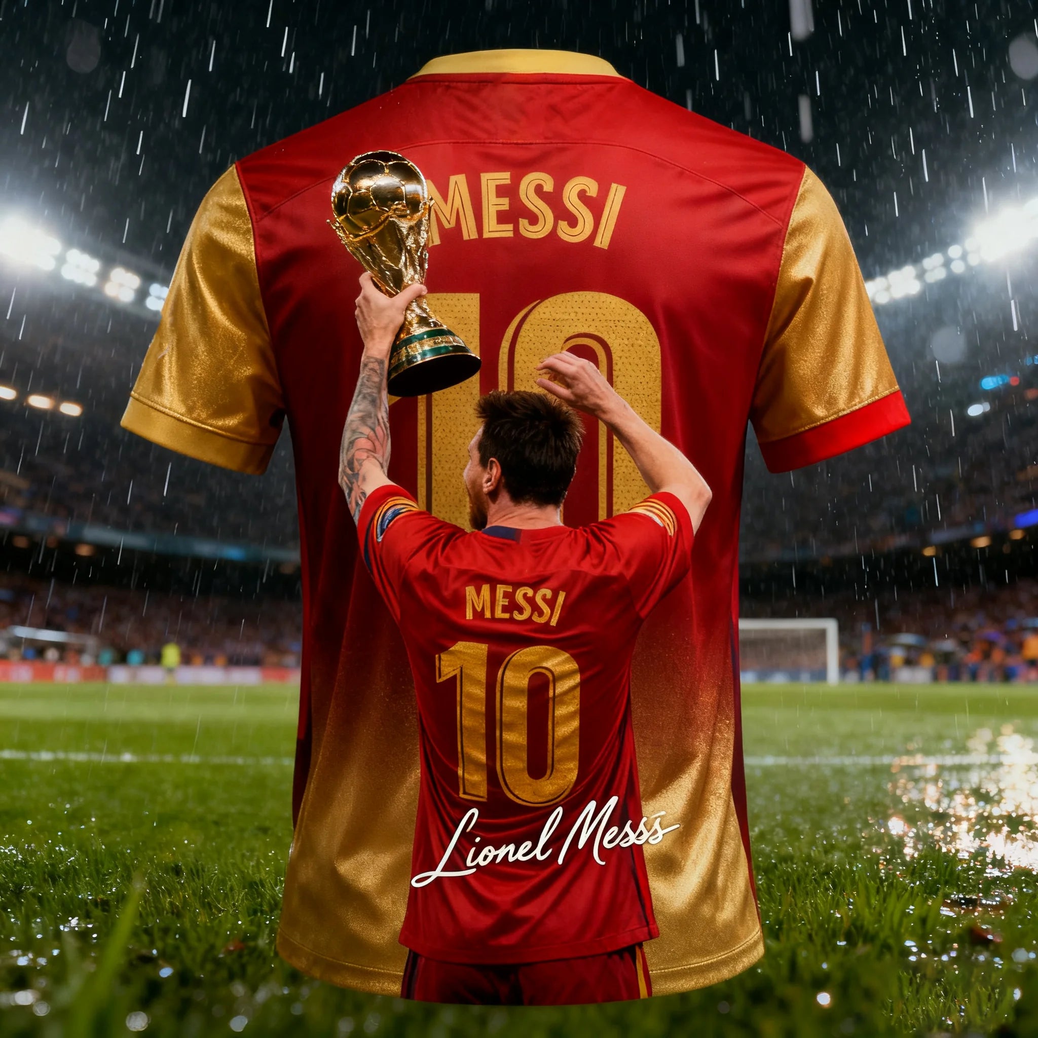 Camisa Masculina Esportiva T-Shirt Astro do Futebol Messi