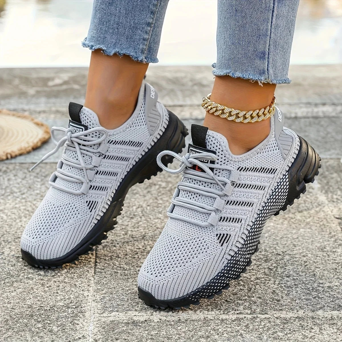 Tênis Feminino Esportivo Malha Respirável