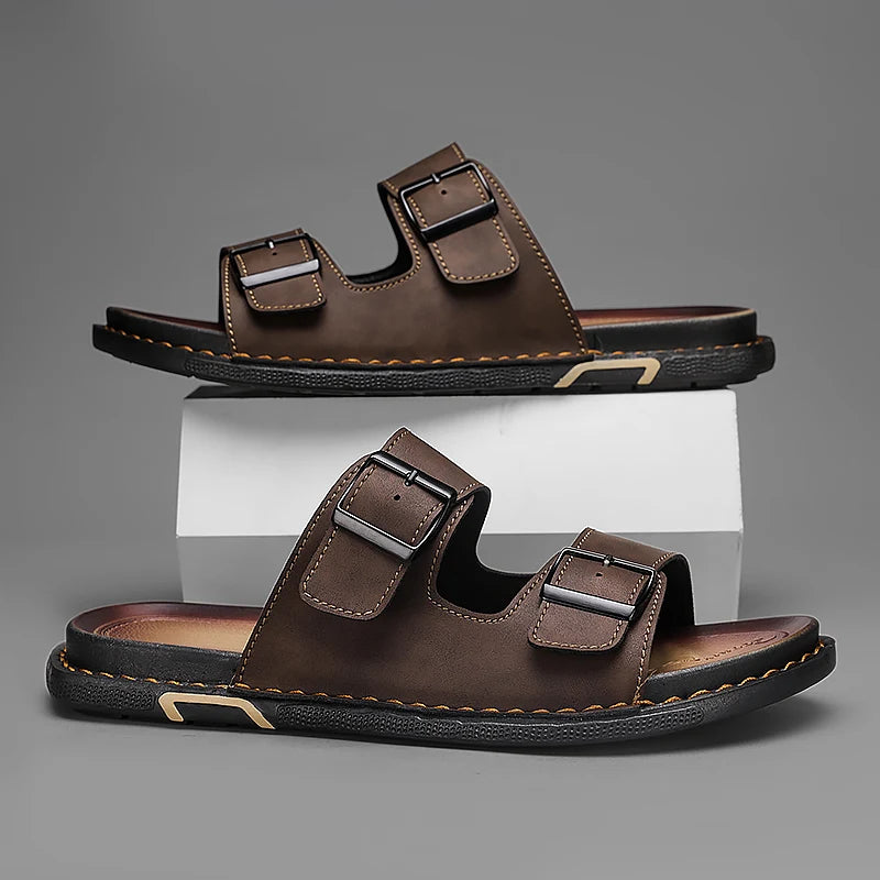 Sandália Masculina com Fivela Caldrava