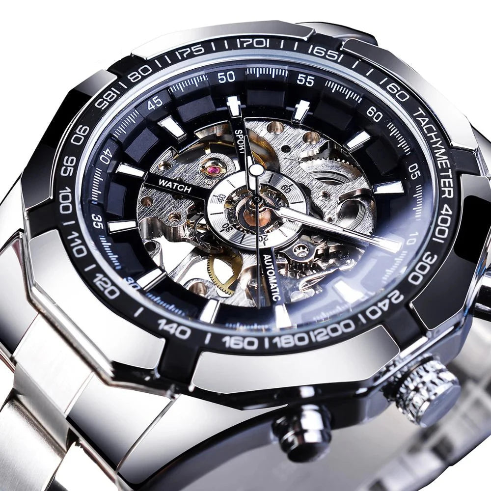 Relógio Masculino Skeleton Gearline