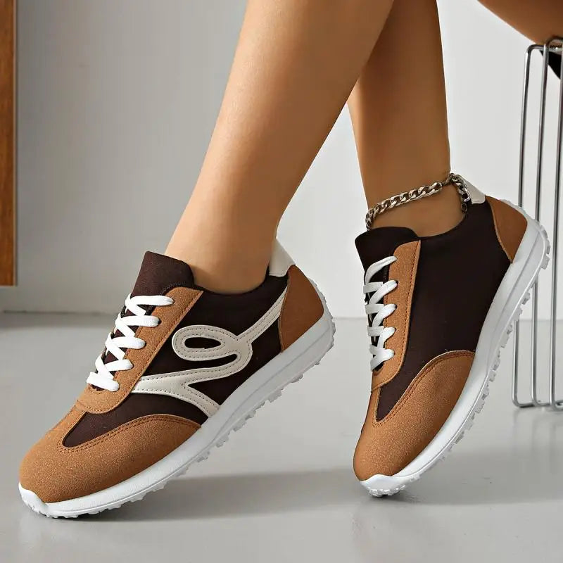 Tênis Feminino Casual Listrado Antiderrapante