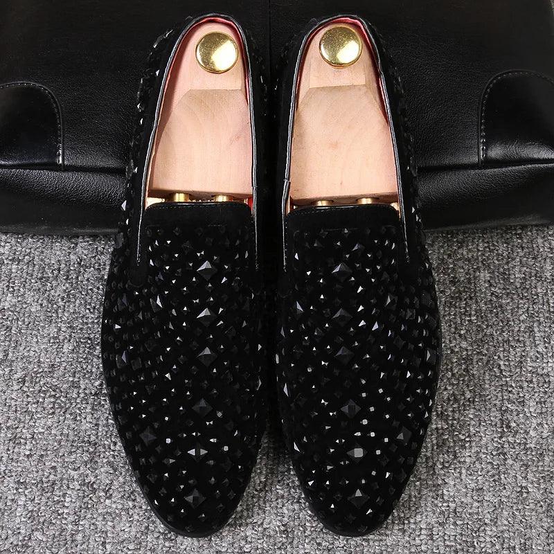 Mocassim Masculino Orion com Lantejoulas