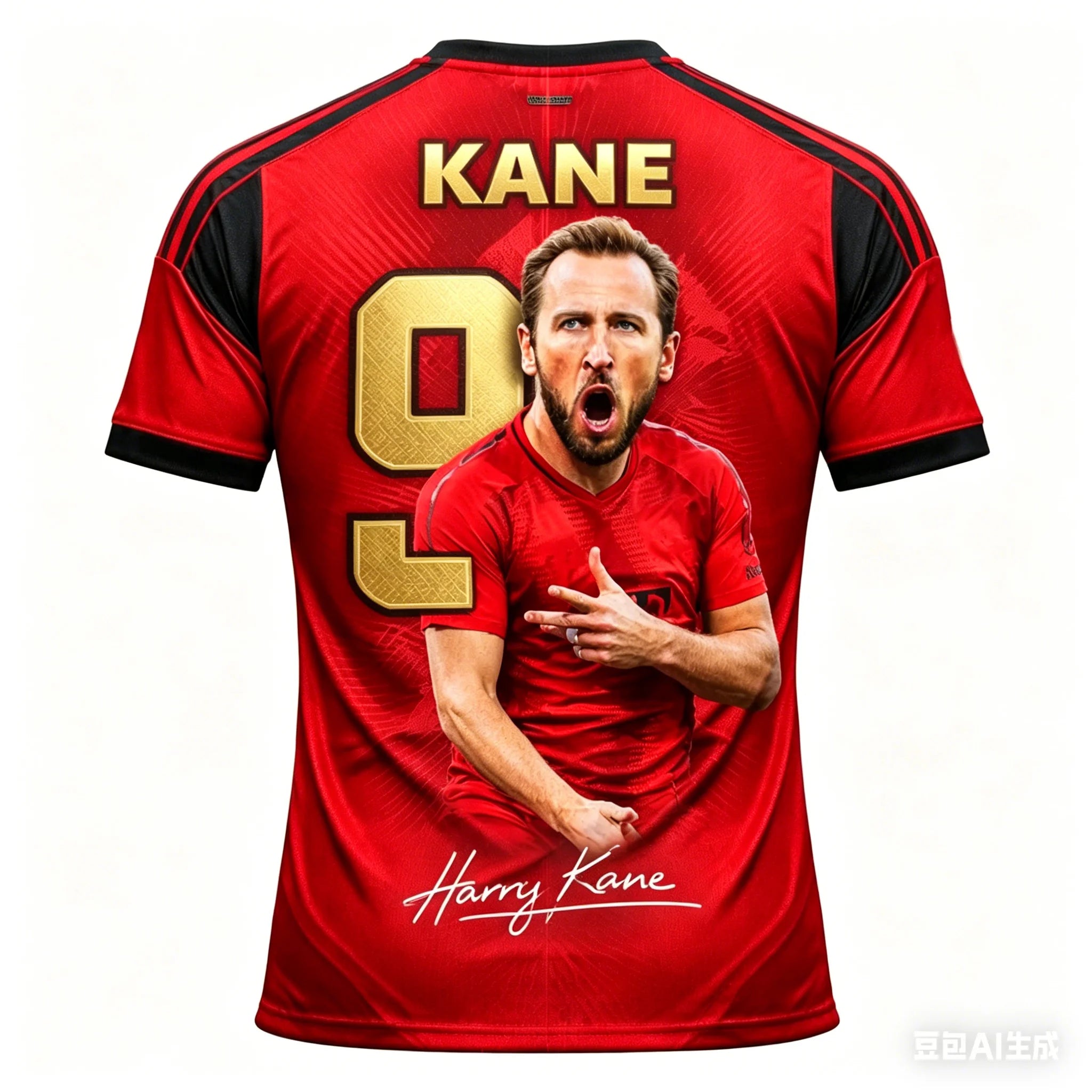 Camisa Masculina Esportiva com Estampa 3D Harry Kane