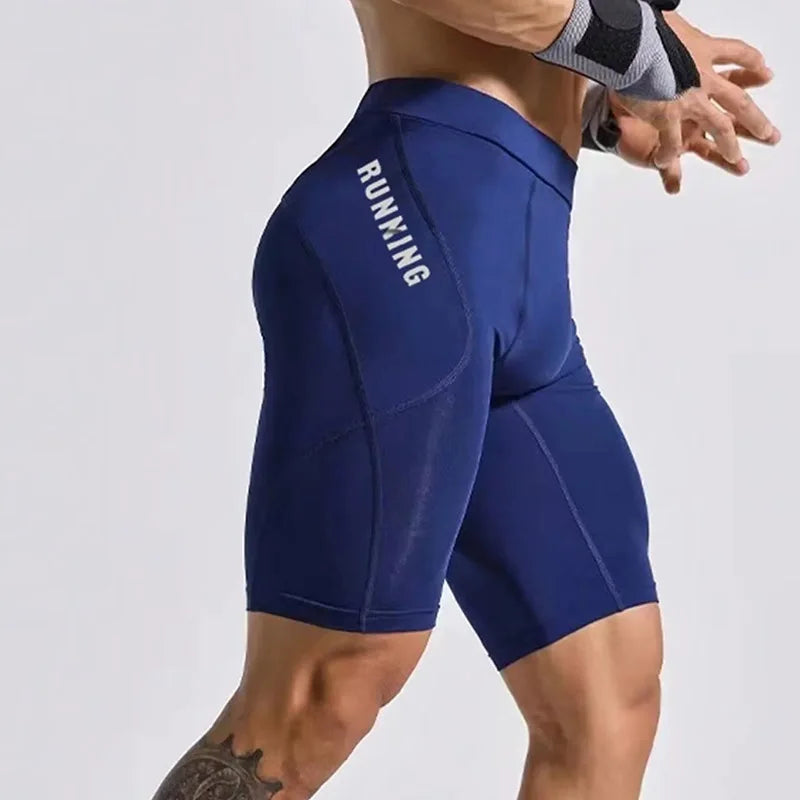 Short Masculino Elástico de Musculação e Corrida com Compressão