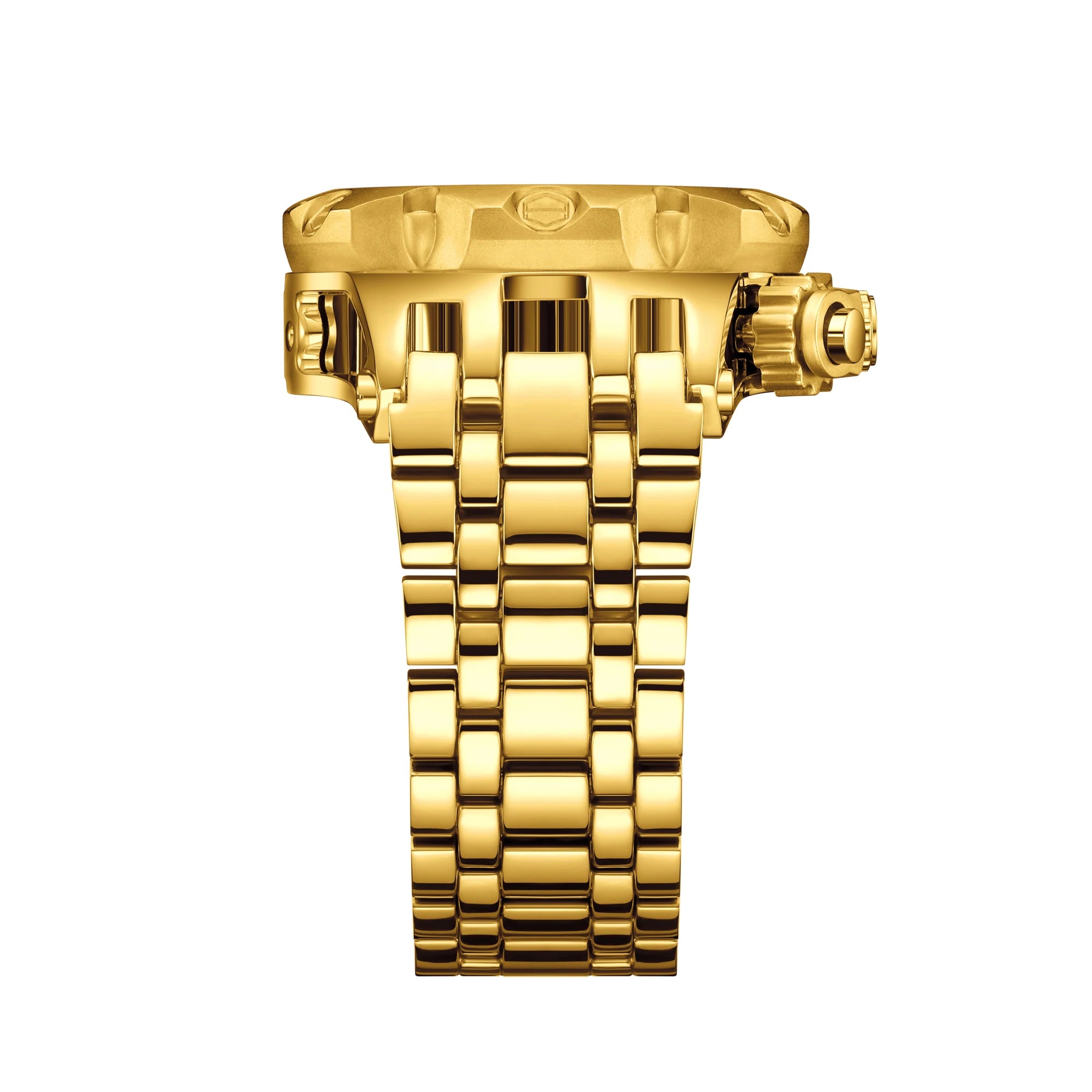 Relógio Masculino de Quartzo YaLaLuSi Golden Luxury by Loja Bruna Modas