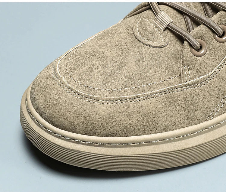 Tênis Masculino Casual de Couro PU