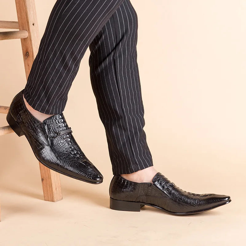 Sapato Social Masculino de Couro Estilo Britânico