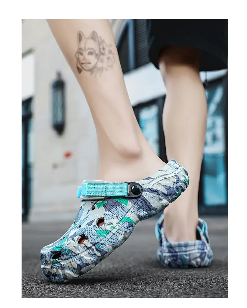 Sandália Masculina Nômade Clog Camuflado