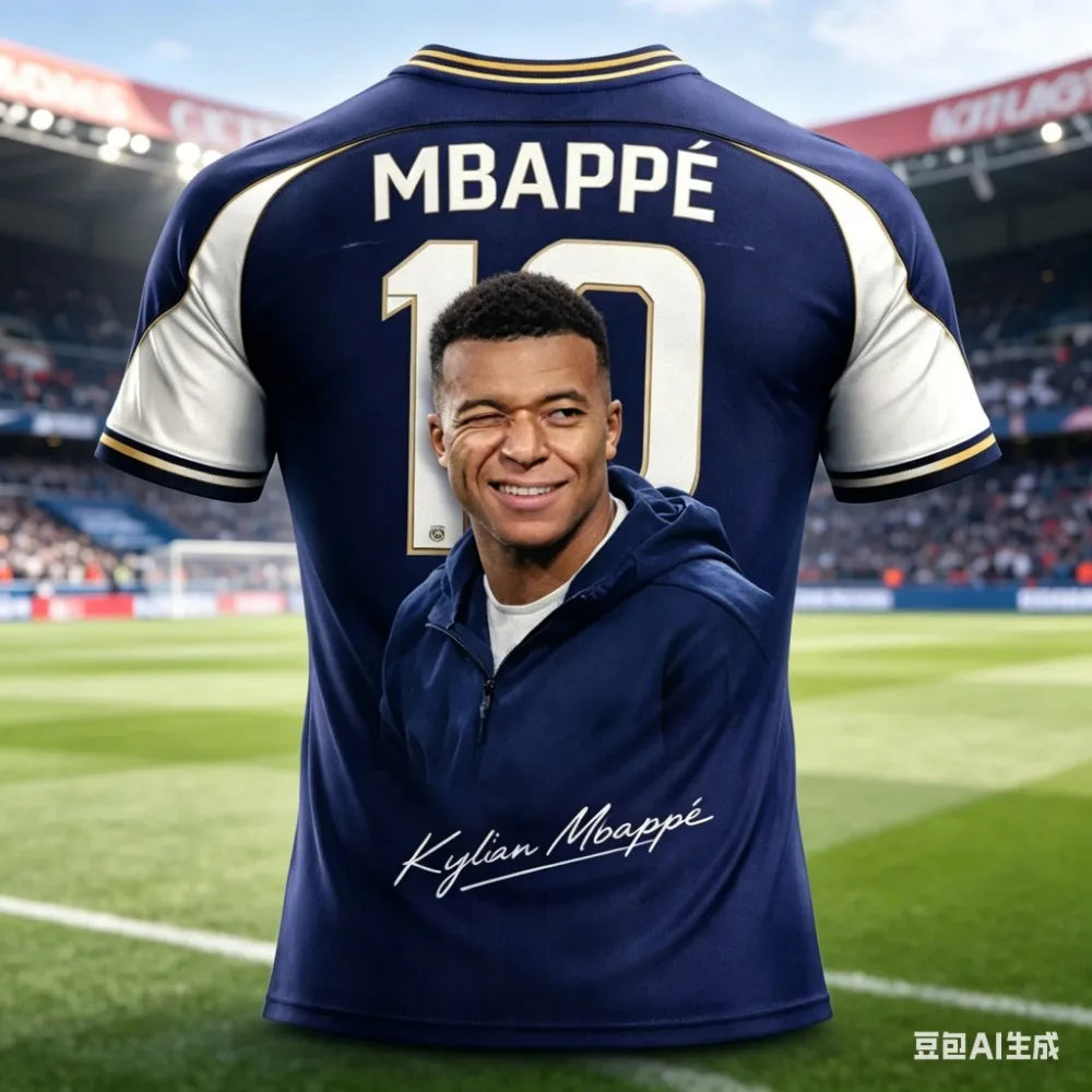 Camisa Masculina Sportwear com Estampa 3d Superestrela Mbappé