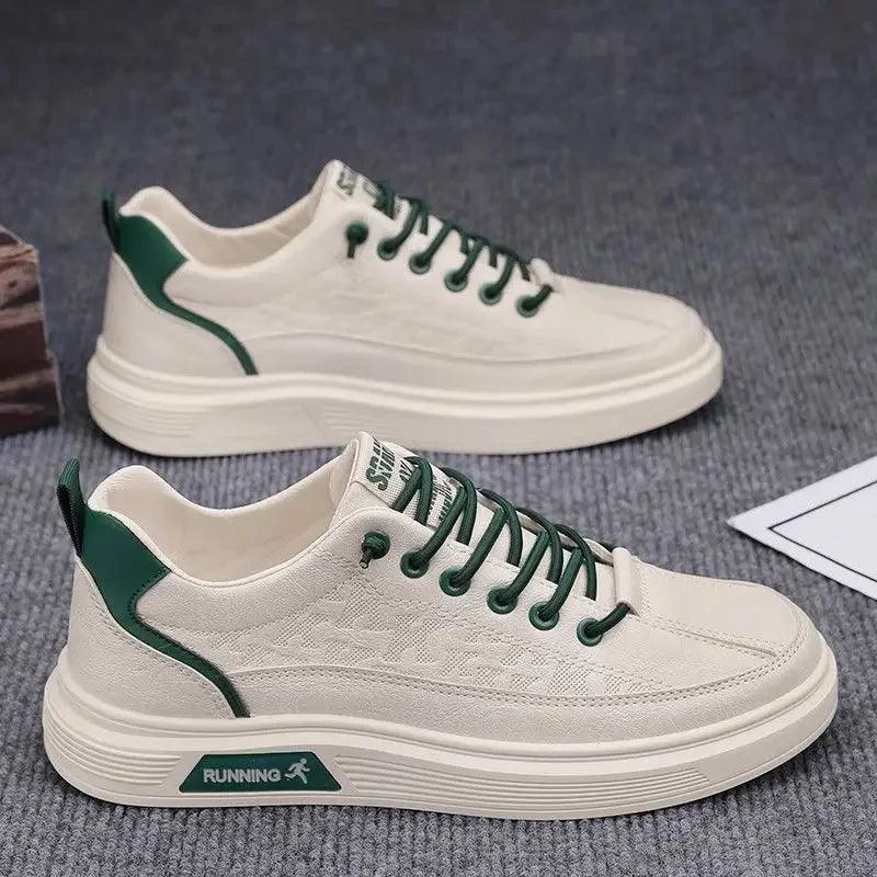 Tênis Casual Masculino de Couro PU com Conforto e Estilo