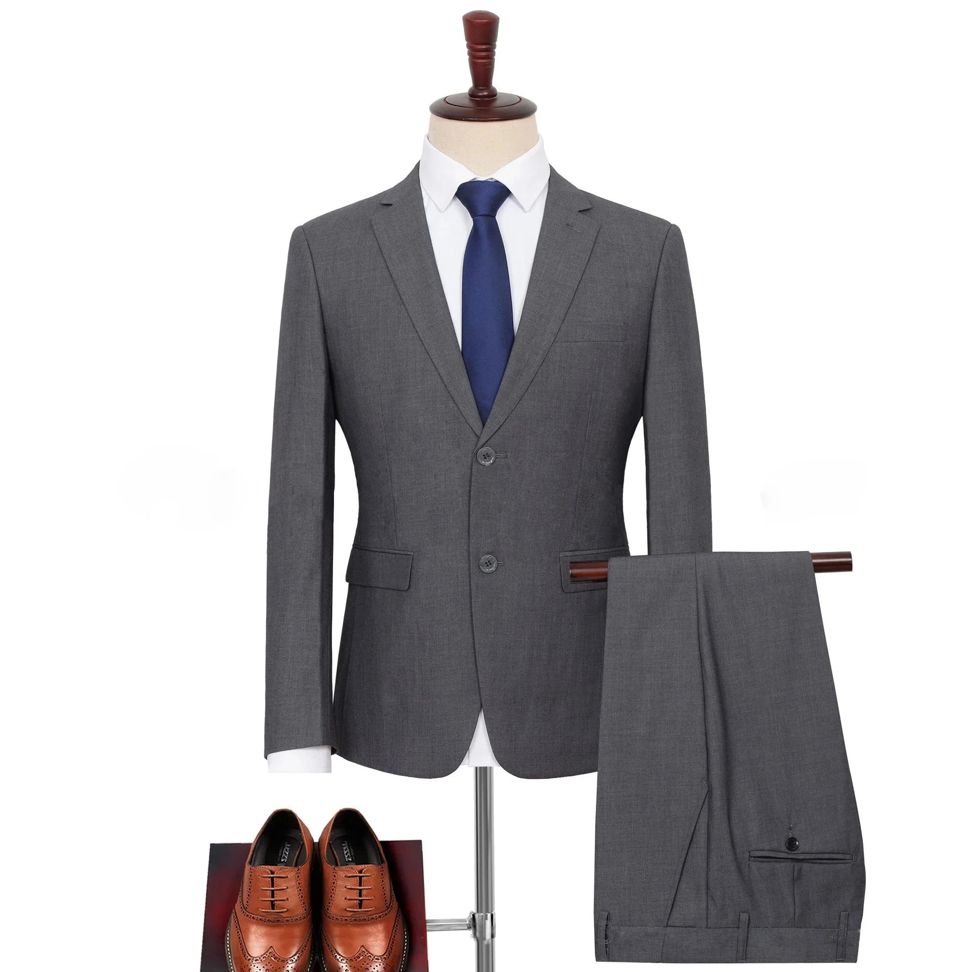 Terno Masculino Clássico Plus Size - Blazer e Calça