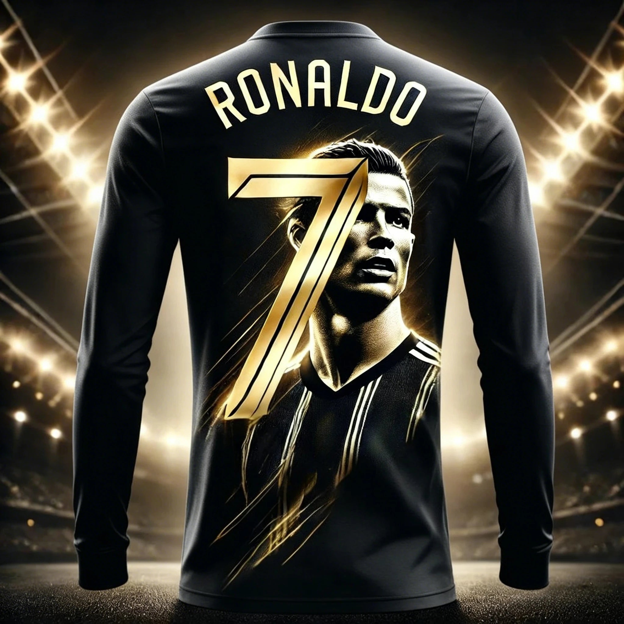 Camisa T-Shirt Manga Comprida Edição Comemorativa Cristiano Ronaldo