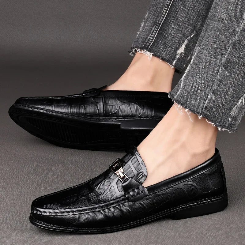 Mocassim Masculino Casual Lorenzo em Couro