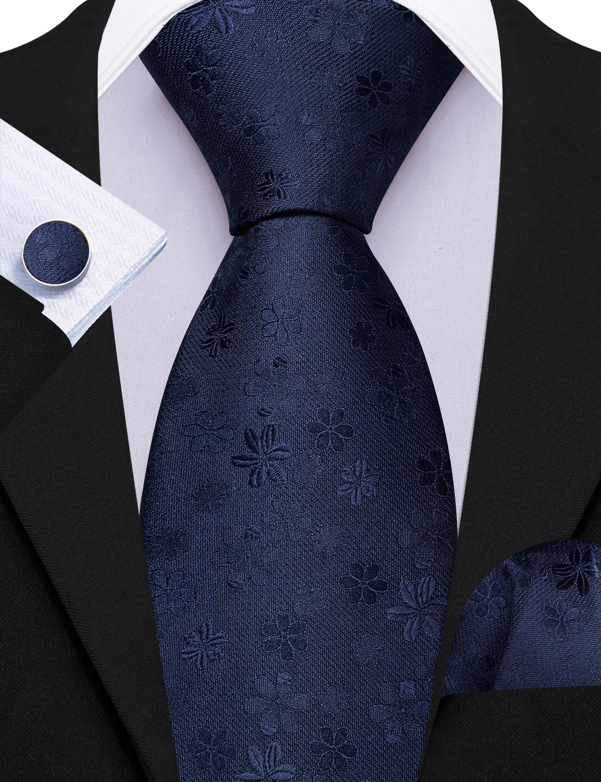 Gravata Masculina de Luxo com Estampa Floral