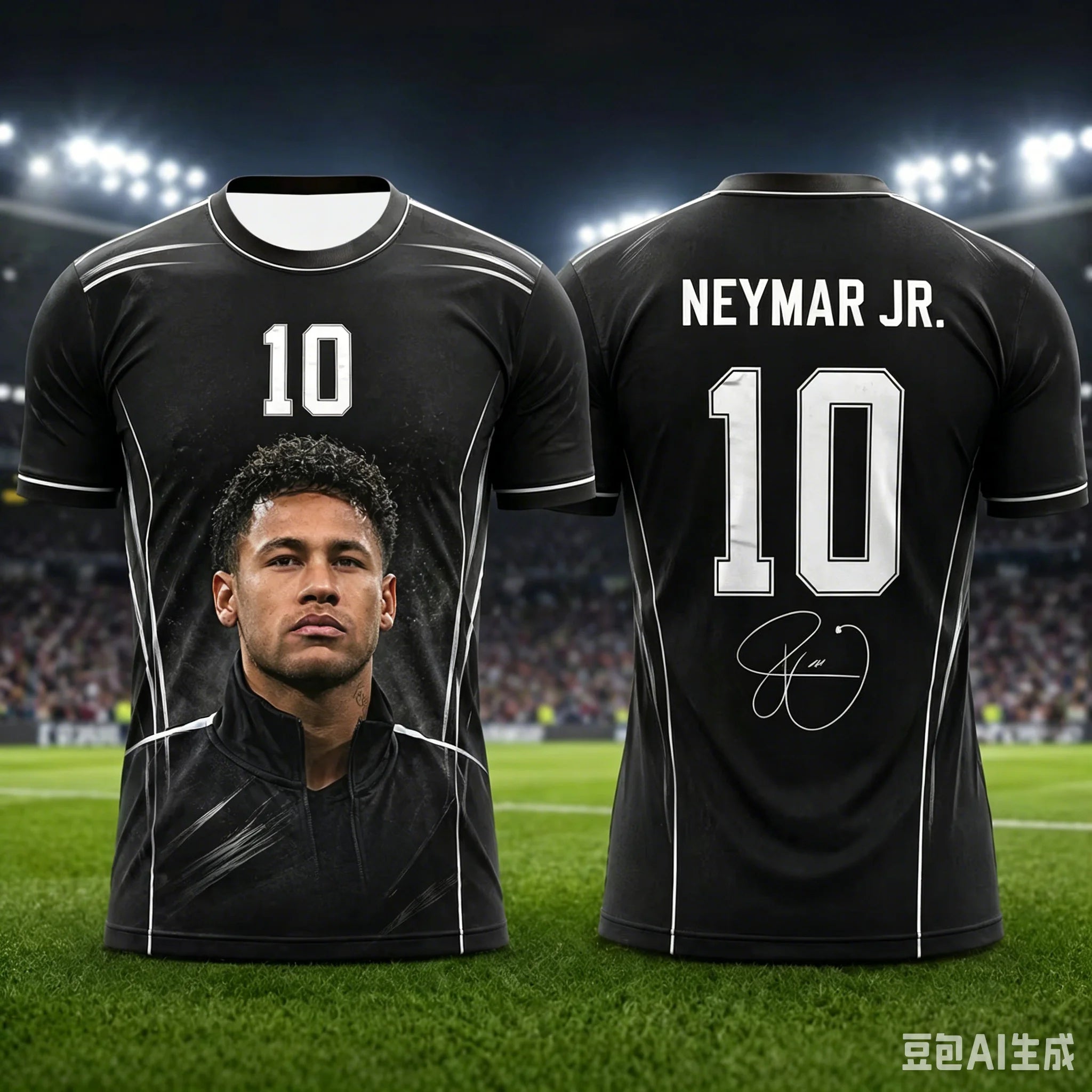 Camisa Masculina Esportiva T-Shirt Estampa 3D Neymar