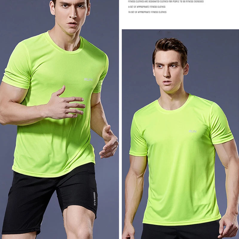 Camisa Masculina Esportiva de Compressão Secagem Rápida