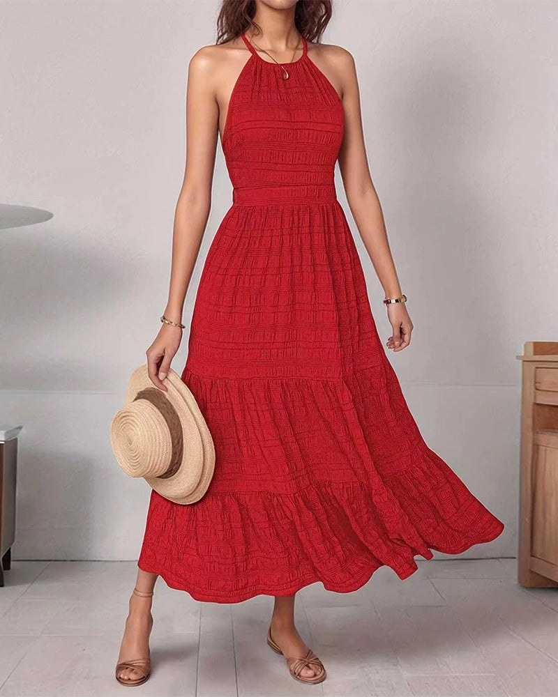 Vestido Longo Maxi Feminino Elegante by Loja Bruna Modas