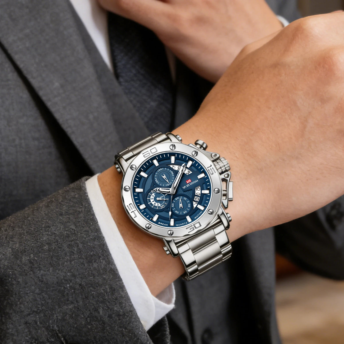 Relógio Masculino Esportivo Monarch Chrono