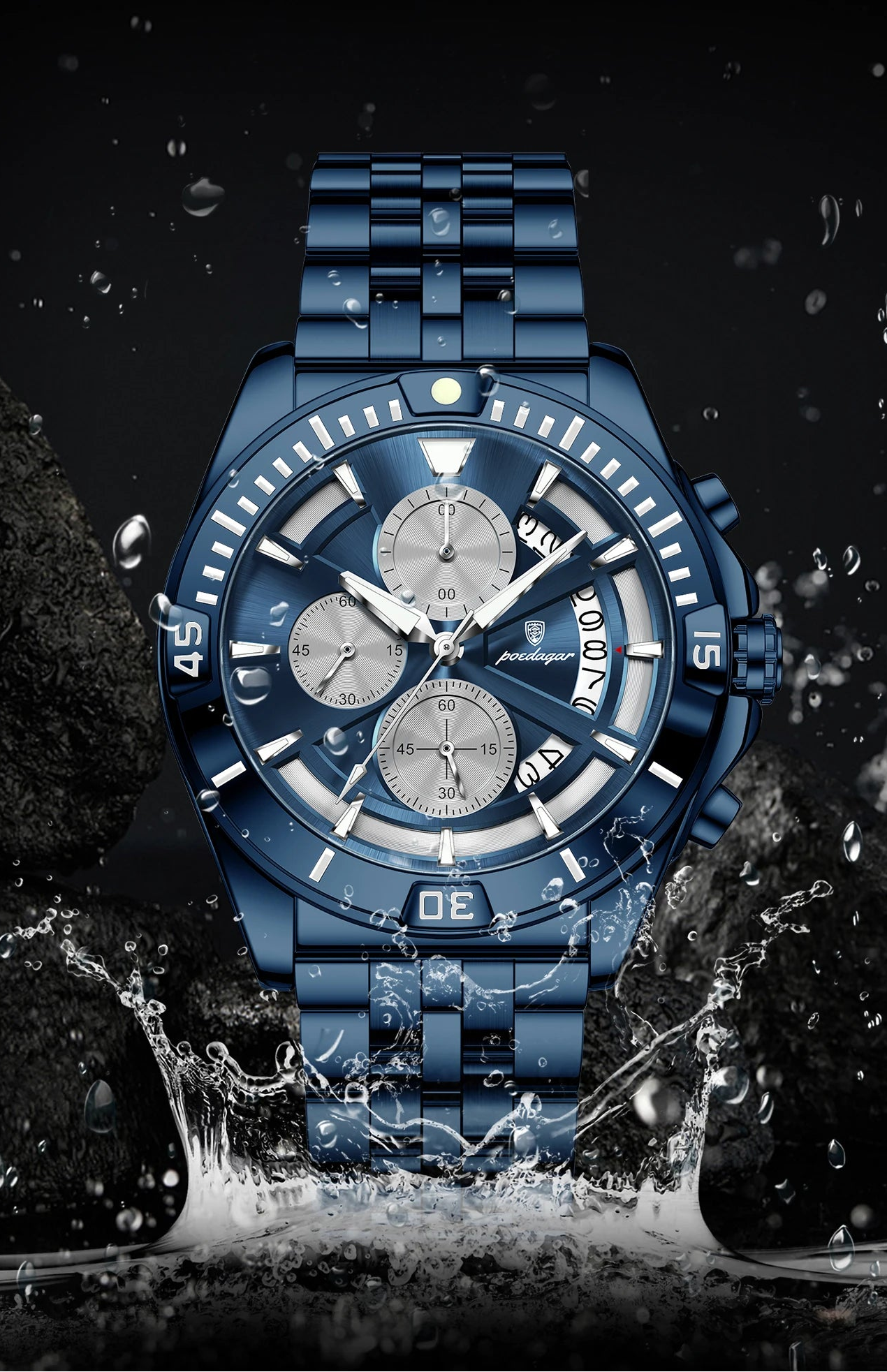 Relógio Masculino Esportivo Steelcrest Chrono