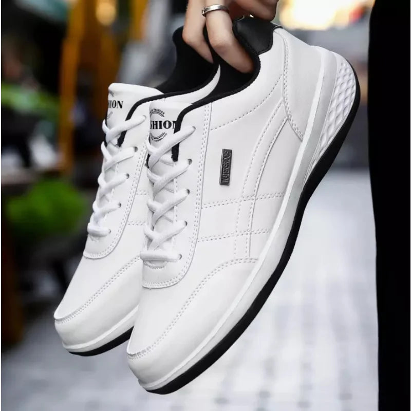 Tênis Masculino Casual de Couro PU