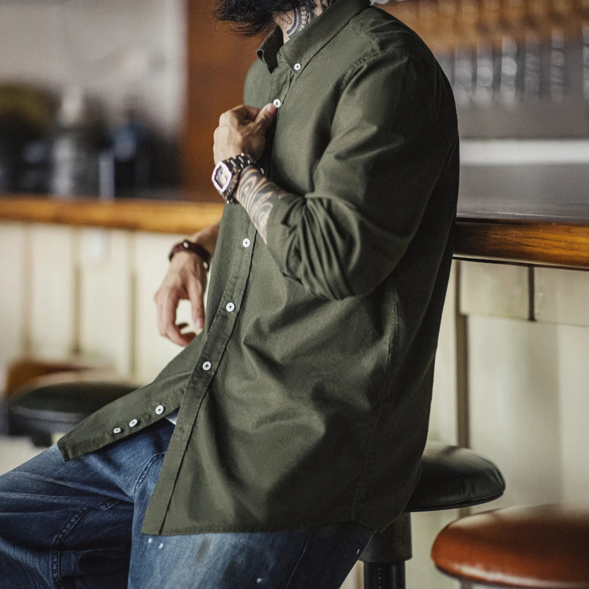 Camisa Masculina Casual Hawthorne