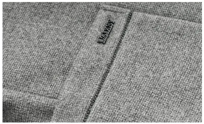 Blazer Masculino Casuais de Lã Slim Fit