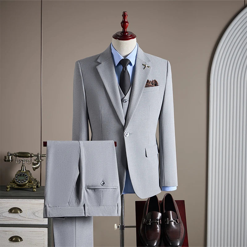 Terno Masculino de Luxo Plus Size 1 Botão