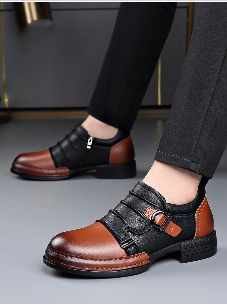 Bota Masculina de Couro com Zíper Ravencroft
