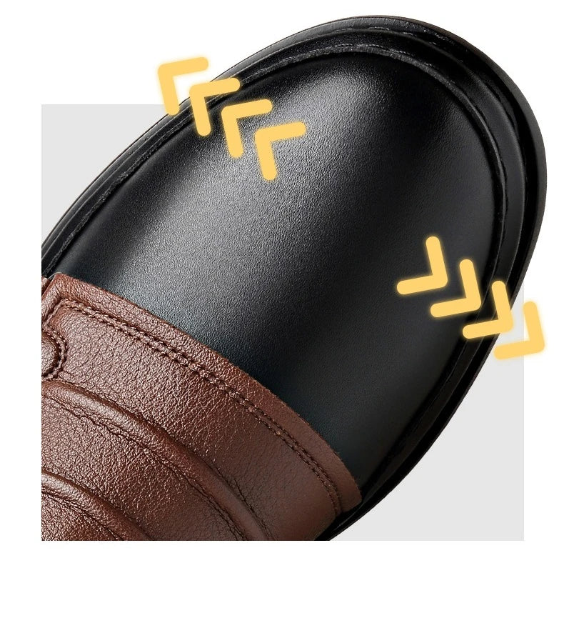 Bota Masculina de Couro com Zíper Ravencroft