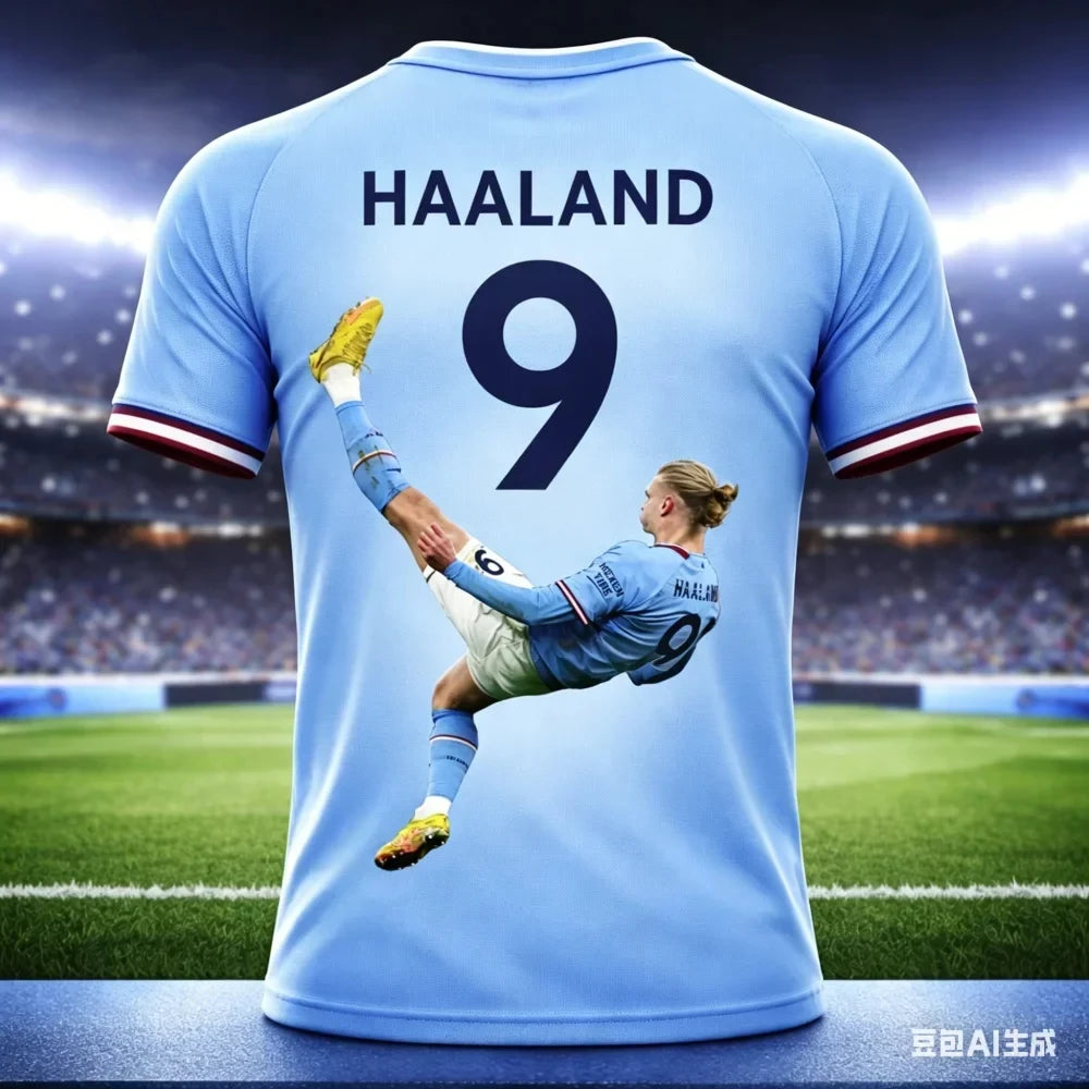 Camisa Masculina Esportiva T-Shirt Estampa 3D Haaland