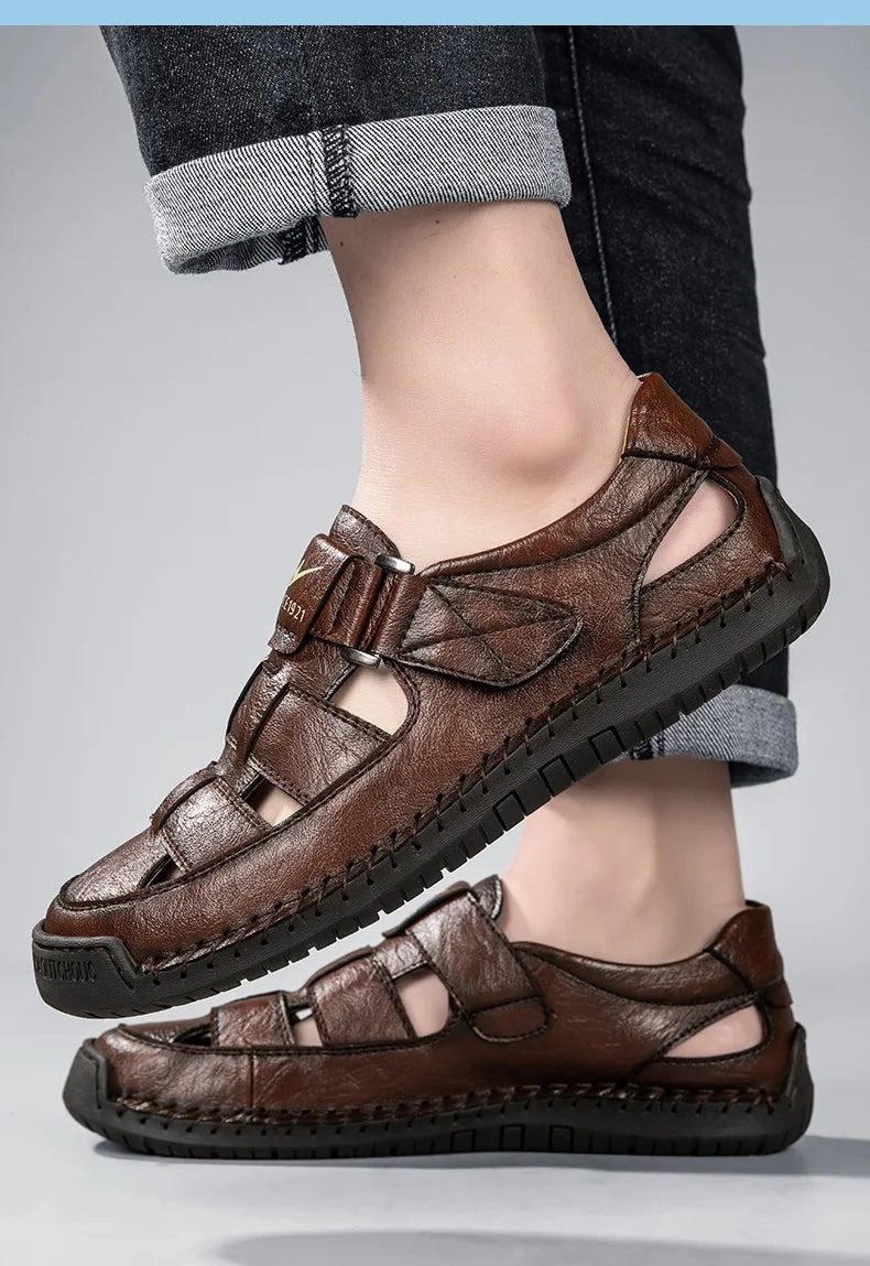 Sandália Masculina Bico Fechado Portavaro