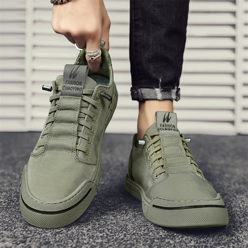 Sapato Masculino Casual Lona de Seda